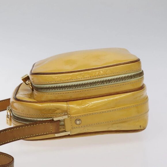 LOUIS VUITTON Monogram Vernis Wooster Shoulder Bag Yellow - Picture 6 of 15